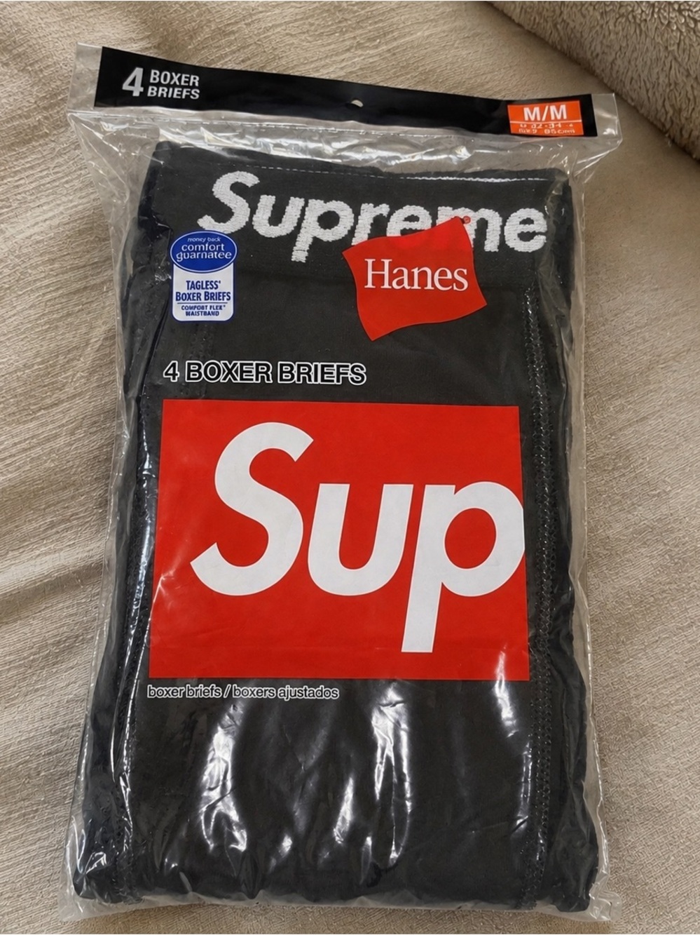 Supreme boxers Black 4-Pack
